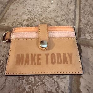 Consuela Tan and Pink Card Holder